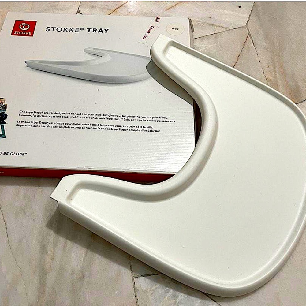 COPY - Stokke Tray The Trapp Chair Tray White New NWT
